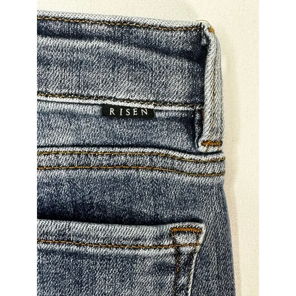 Social Threads x Risen Women's Straight Stretch Jeans - Size 1/25 (25x26)* - Picture 3 of 6